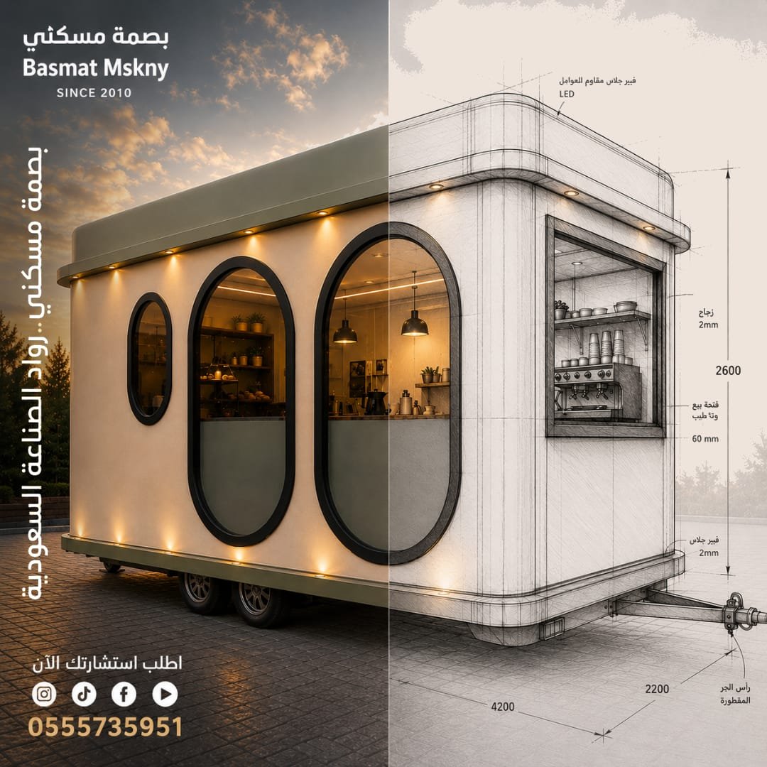 basmatmskny's tweet photo. 📐 كل مشروع ناجح يبدأ بخط هندسي واحد.

في بصمة مسكني لا نصنع الأكشاك فقط، بل نبدأ كل مشروع بتصميم هندسي يضمن كفاءة التشغيل وجودة التنفيذ.

🏭 أكشاك قهوة • فود ترك • بوثات • درايف ثرو

📋 استخراج التراخيص.
📞 0555735951

#بصمة_مسكني #تصميم_هندسي #كشك_قهوة https://t.co/HLJT4QL7GB
