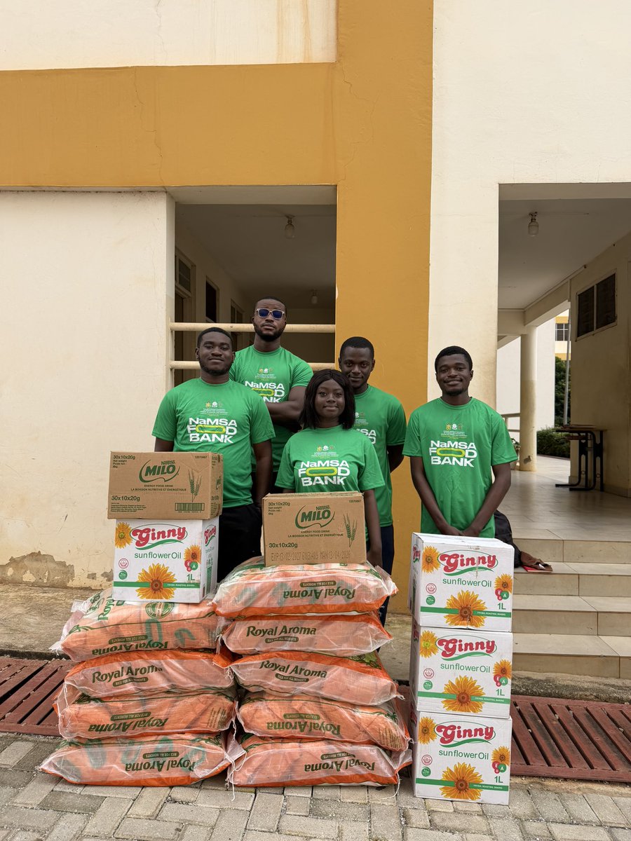 NAMSA_KNUST's tweet photo. 1/5
NaMSA-KNUST Successfully Holds Its First Maiden Food Bank Initiative

Today, NaMSA-KNUST proudly took a remarkable step in its commitment to community service by successfully organizing its first-ever Food Bank Initiative, reaching out to individuals in need of food items. https://t.co/dPTAnU87KG