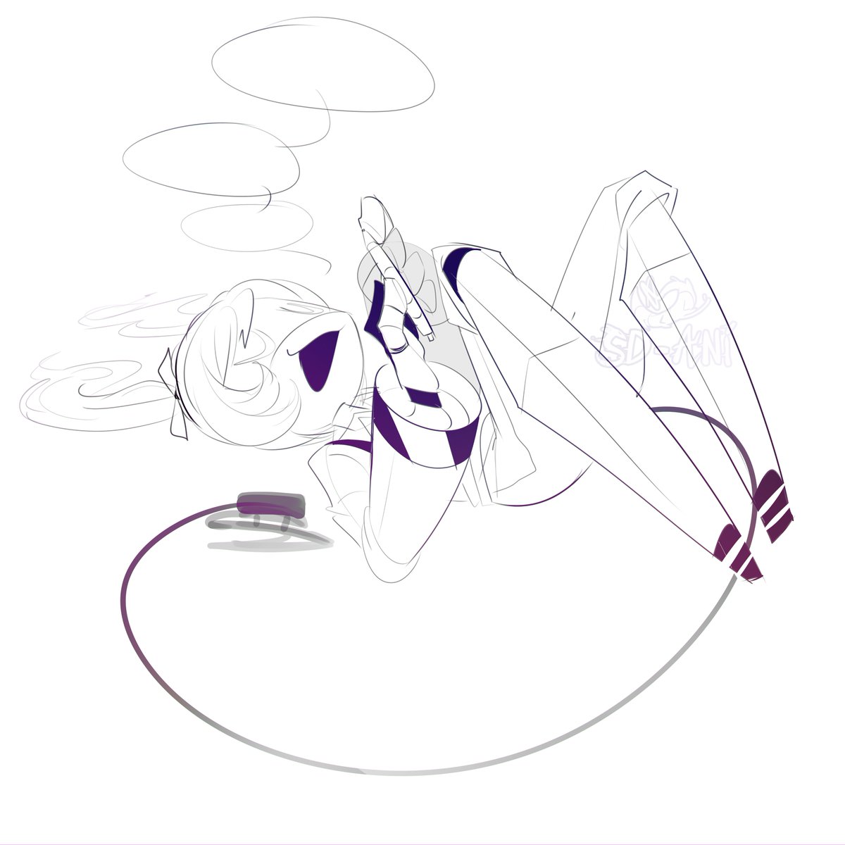 sd_aniidoodles's tweet photo. discussing business with her fave pen https://t.co/EJukqgJjPB