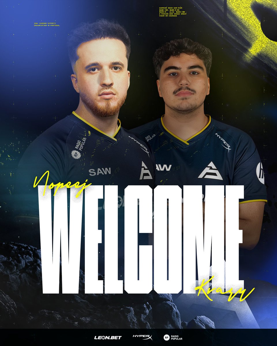 sawggofficial's tweet photo. One returns, another joins the story. 💥

Welcome, @krazycs &amp; @NOPEEjcs!

#StayAWarrior https://t.co/b7Qcr8L3zB