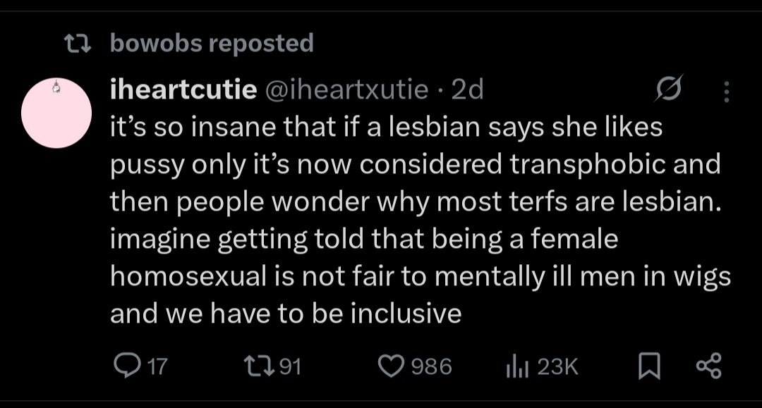 kandascending's tweet photo. @s765201618 @bowobzzz Like we're supposed to believe the woman posting shit like this only had a problem with angry bisexuals bringing their bfs?

Just anything to shit on the rest of the spectrum and for what? https://t.co/7NztLYWWEh