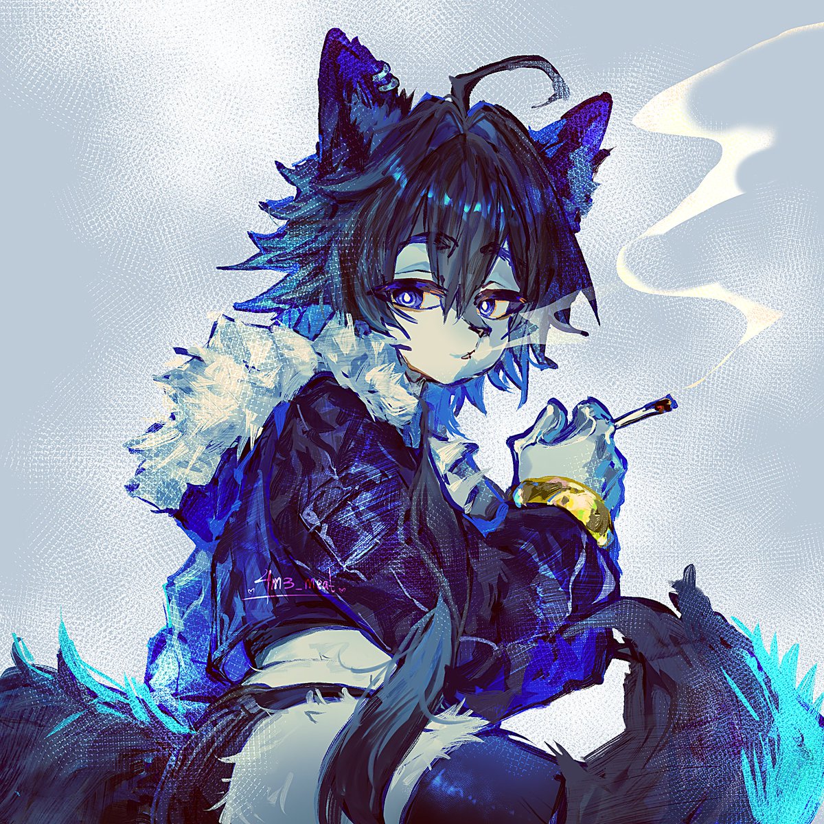 4m3_meat's tweet photo. my other's sona as furry 🐺 https://t.co/8YANbF6EOA