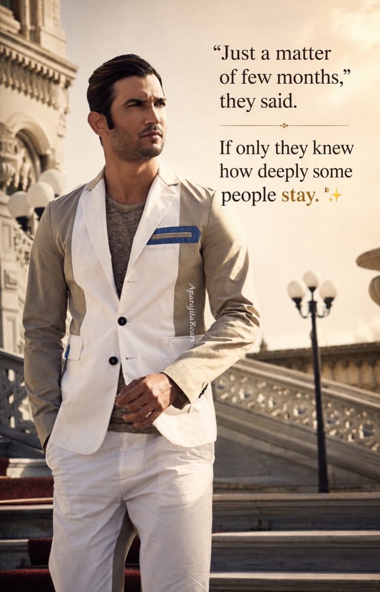 AparajitaRoars's tweet photo. Fearless Sushant Singh Rajput 💫

“He who is brave is free.” — Seneca

Sushant dared to dream differently, think independently &amp; live beyond the limits others tried to impose 🌪️

#SushantSinghRajput𓃵 https://t.co/HxsTcjQrWv