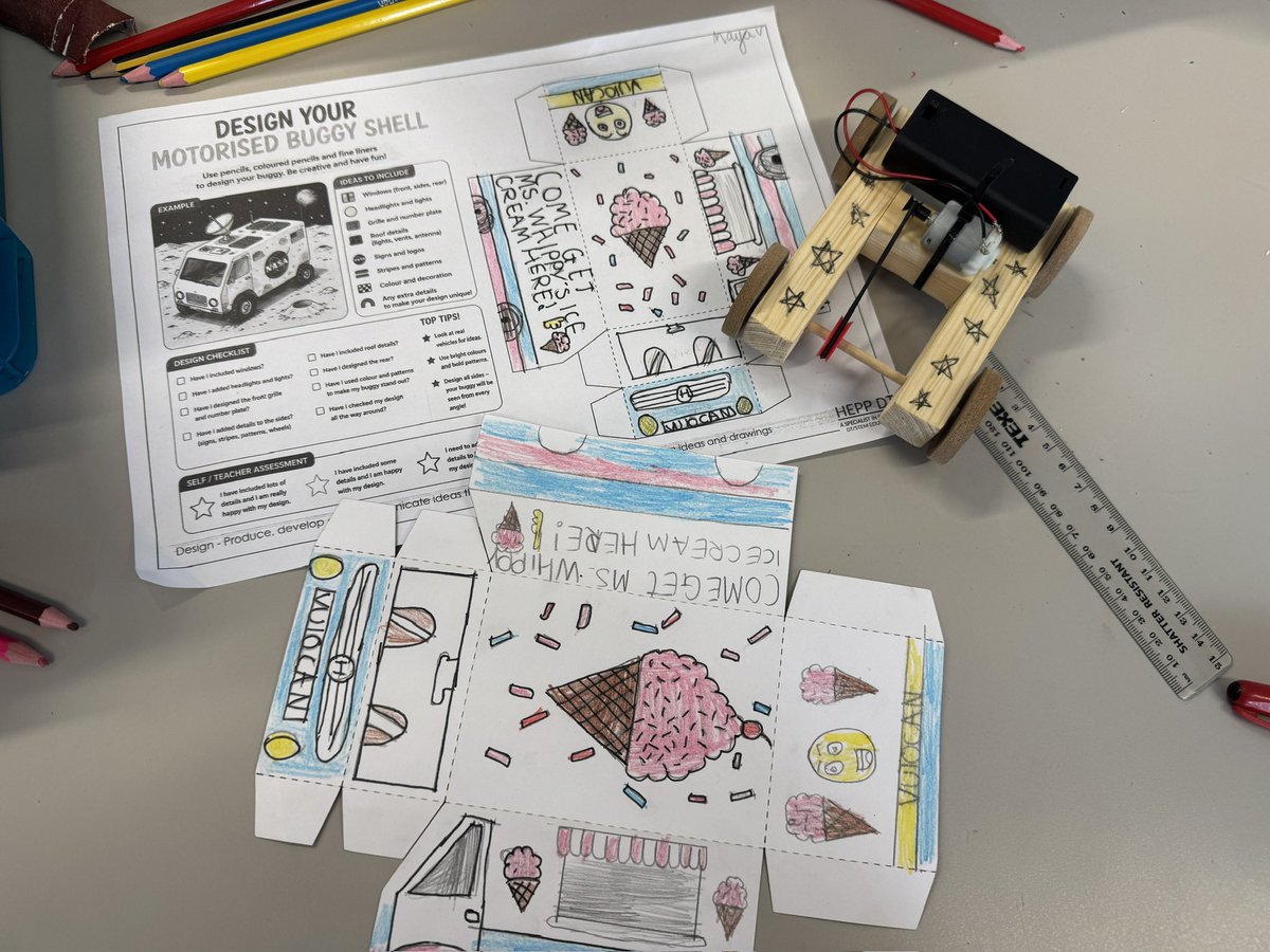heppdt's tweet photo. Absolute awesome day spent with Y6 @JosephLockePS yesterday making motorised buggies with some of the loveliest children ever! #primaryDT #workshops #structural #mechanical #electrical https://t.co/bESsmZKkxr