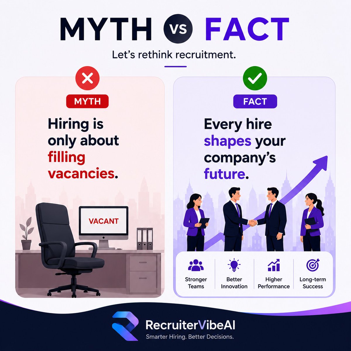 Altoks_AI's tweet photo. Myth: Hiring is only about filling vacancies.

Fact: Every hire shapes your company's future.

At RecruiterVibe AI, we believe recruitment is about making smarter decisions, not just faster ones.

💬 Do you agree?

Try us now : https://t.co/pYtjJQFI0R

#HiringAutomation #HRTech https://t.co/UtN7J9rmhw