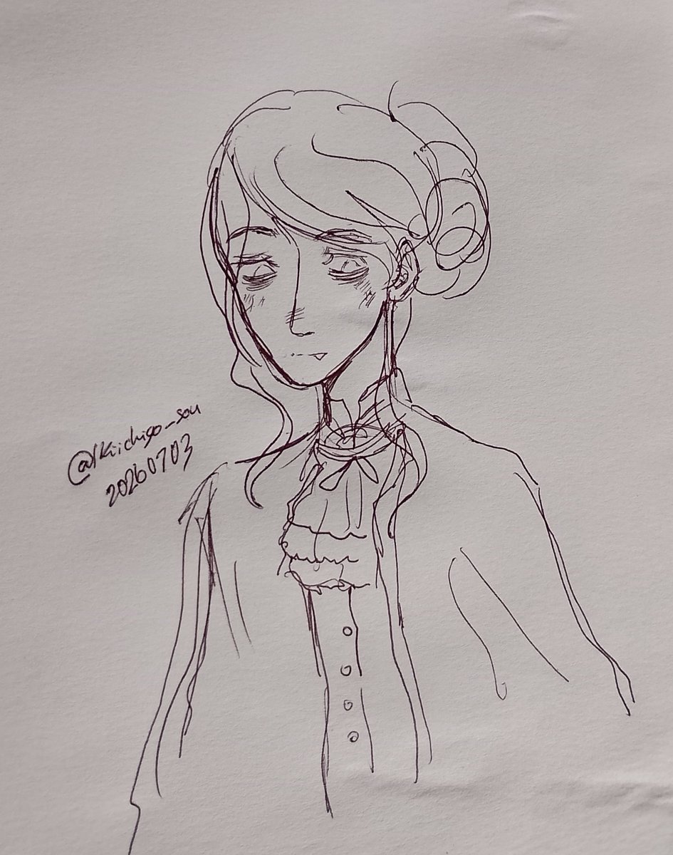 kiichigo_sou's tweet photo. Vamp Hiroki (Ballpoint pen sketch)
@devil_kamijou 
#イラスト https://t.co/IG1PG6rpkl