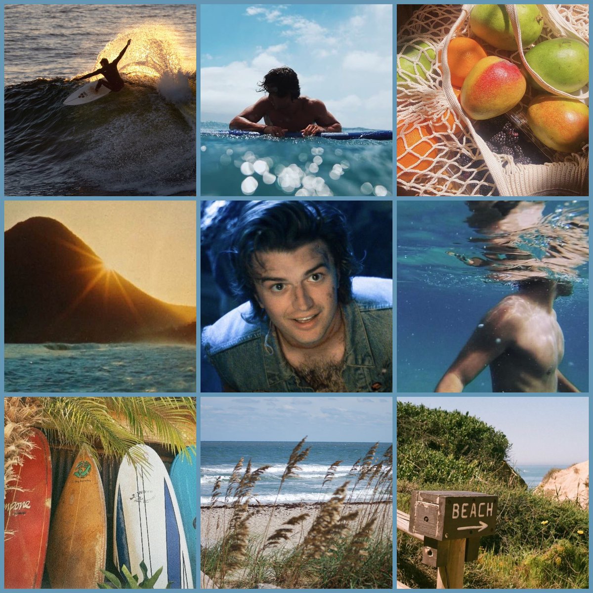 blinkyism's tweet photo. #Steddie Surfer Steve x Biker Eddie AU! They have rival gangs who are always stepping on each others turf, so they have to pretend to hate eachother 💭 https://t.co/smV8Rbkyix