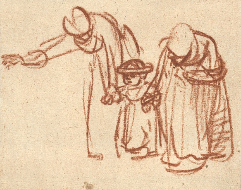 HiddenYorkshire's tweet photo. There is something so profoundly moving about Rembrandt's sketches of a toddler in a bumping cap. A toddler, four hundred years ago, learning to walk and given a protective hat to wear 🥺🥺 https://t.co/QDcwVzZQon