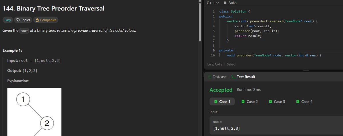 lil_meee15's tweet photo. 📅 Day 33 - #SDESheetChallenge

✅ POTD: Network Recovery Pathways

✅ Started the Binary Trees section and revised the basics today

@striver_79  

@takeUforward_ https://t.co/eHN5KfsVe4