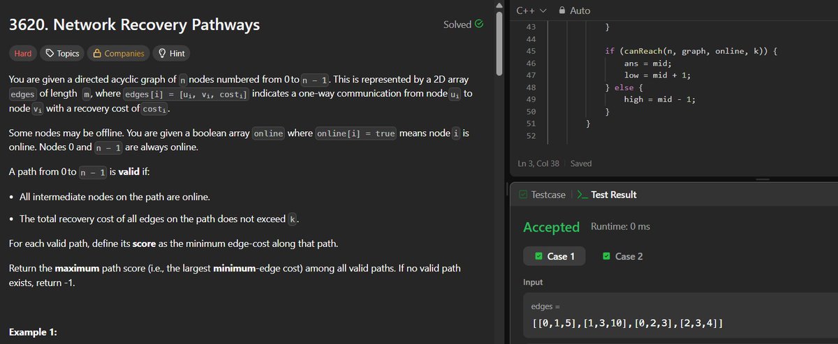 lil_meee15's tweet photo. 📅 Day 33 - #SDESheetChallenge

✅ POTD: Network Recovery Pathways

✅ Started the Binary Trees section and revised the basics today

@striver_79  

@takeUforward_ https://t.co/eHN5KfsVe4
