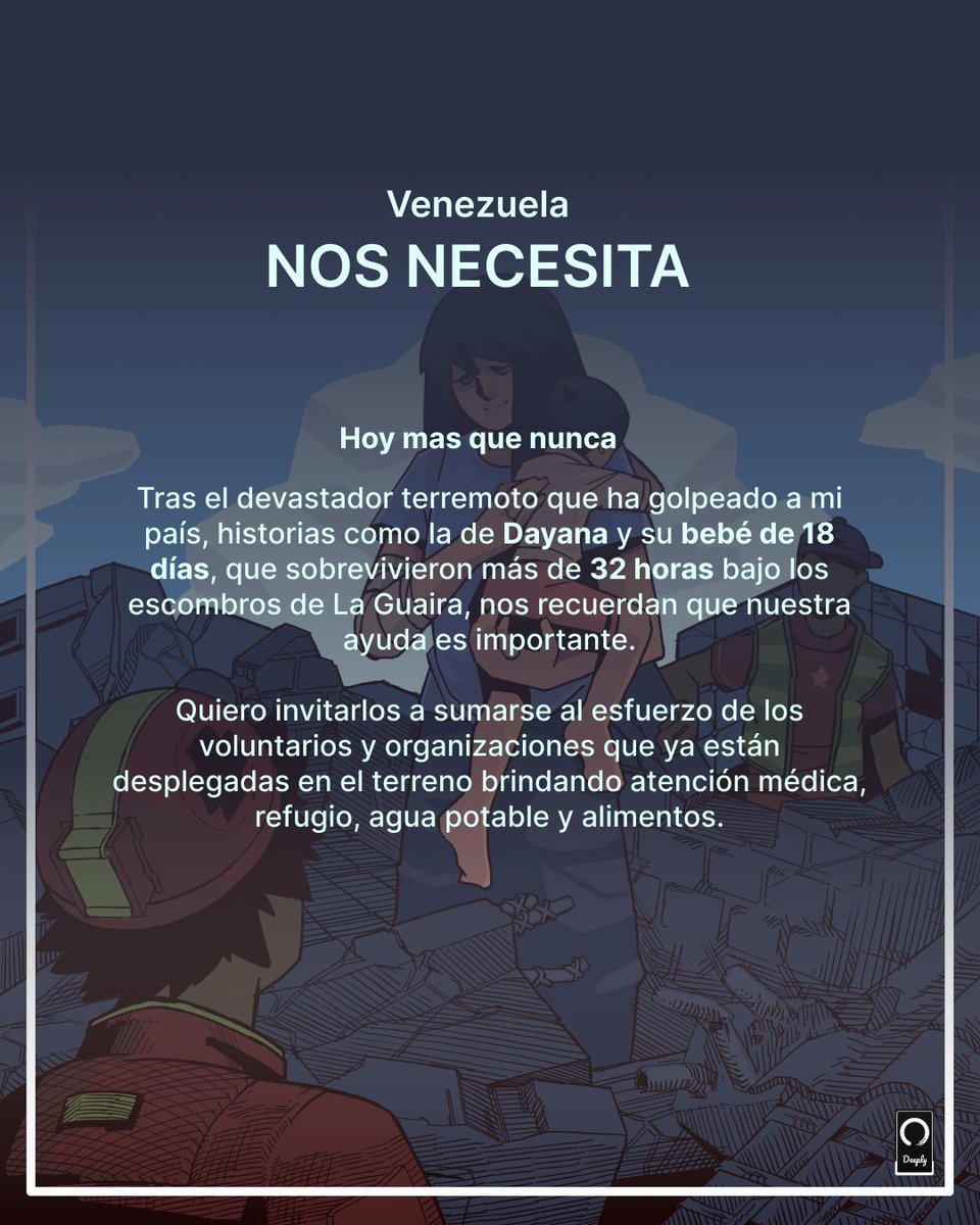 weird_deeply's tweet photo. Detrás de esta ilustración hay una historia real Dayana y su bebé de 18 días sobrevivieron 32h bajo los escombros en La Guaira. Su abrazo es el reflejo de un país que no se rinde.

Fuerza Venezuela.

#SismoCaracas #LaGuaira #ArtistasPorVenezuela https://t.co/lUhOLNSHRI