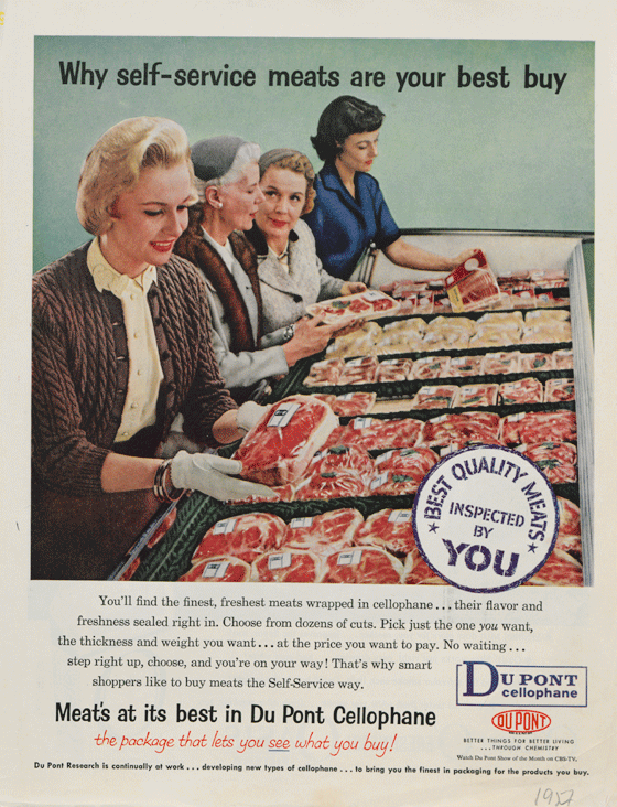 drmarkhyman's tweet photo. Did you know potato chips used to come in cardboard boxes? Then in the 1950s Du Pont ran full page ads convincing America they needed cellophane instead, "you can see it, so you know it's fresh."

That same company later became infamous for something far less transparent, decades of lawsuits over the forever chemicals it dumped into drinking water and used in food packaging.

We went from cardboard to plastic in the name of "freshness." Now we know plastic packaging leaches microplastics and endocrine disrupting chemicals straight into the food it's "protecting."

Progress doesn't always mean safer. Sometimes it just means better marketing.