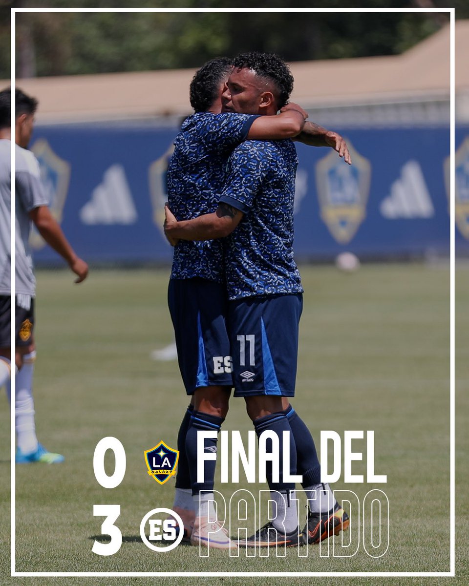LaSelecta_SLV's tweet photo. 𝐅𝐢𝐧𝐚𝐥 𝐝𝐞𝐥 𝐩𝐚𝐫𝐭𝐢𝐝𝐨. 😤🇸🇻

L.A. Galaxy 0-3 El Salvador

⚽️ Rafael Tejada (14’, 31’)
⚽️ Jairo Henríquez (16’)

#LaSelecta #ElSalvador https://t.co/c683wHbC3Y