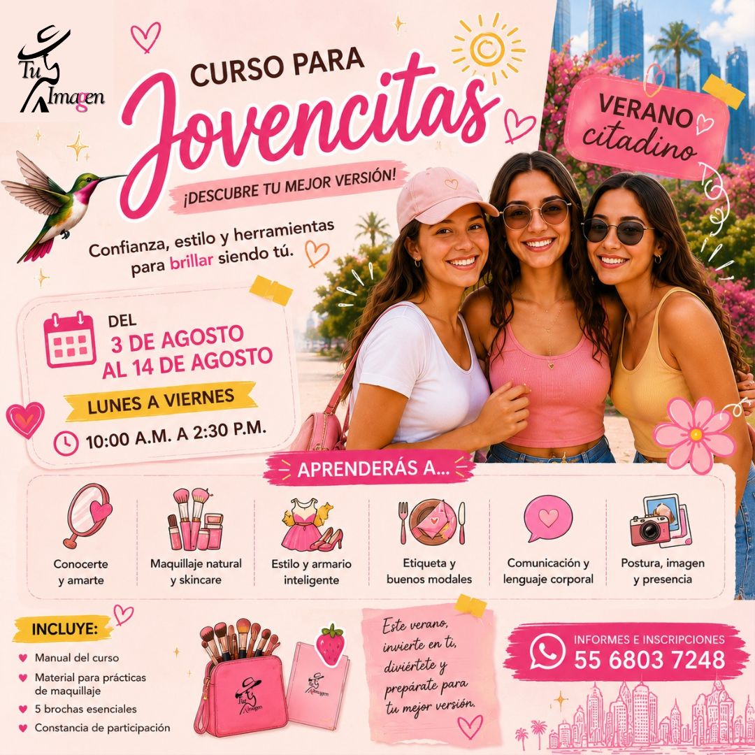 ImagenTU's tweet photo. ¡Este verano puede ser mucho más que unas vacaciones! ☀️
Nuevo grupo de nuestro Curso para Jovencitas, un espacio pensado para que chicas de 13 a 17 años fortalezcan su autoestima, desarrollen confianza en sí mismas y descubran herramientas que las acompañarán toda la vida. https://t.co/jQ2TyaOckk