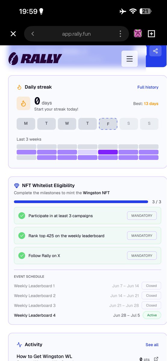 _Ebube_1's tweet photo. @RallyOnChain @opensea I qualified 3/3 for 3 weeks,
I’m still not on Guaranteed mint

What’s happening @RallyOnChain https://t.co/jN0m49wG2D