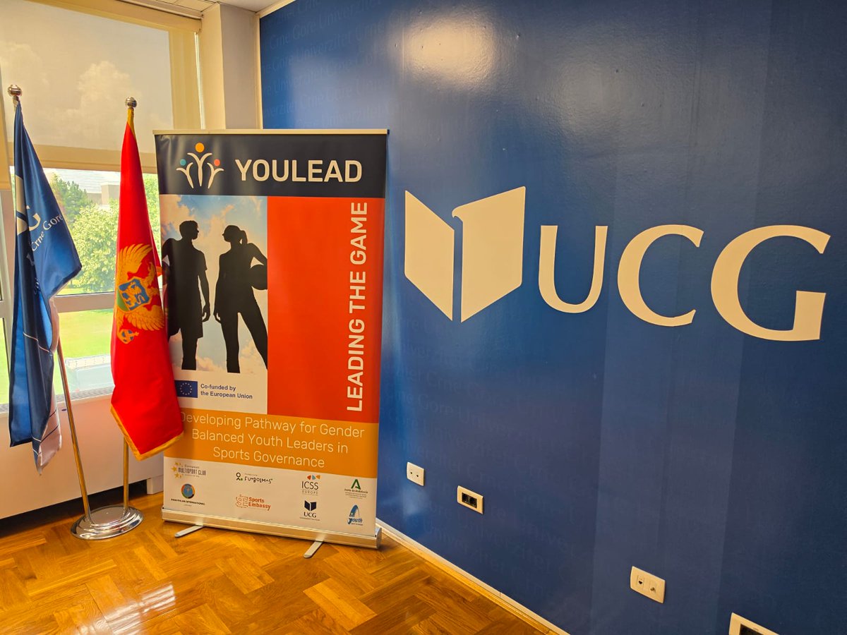 The_ICSS's tweet photo. 🇲🇪 The #YOULEAD partners met in Podgorica (22–25 June) to advance the National Reports on Youth in Sport Governance.
🤝 A high-level roundtable with Olympians, sport leaders, academics & youth representatives explored how to strengthen youth participation in sport governance across Europe.
#ErasmusPlus #SportGovernance #YouthInSport