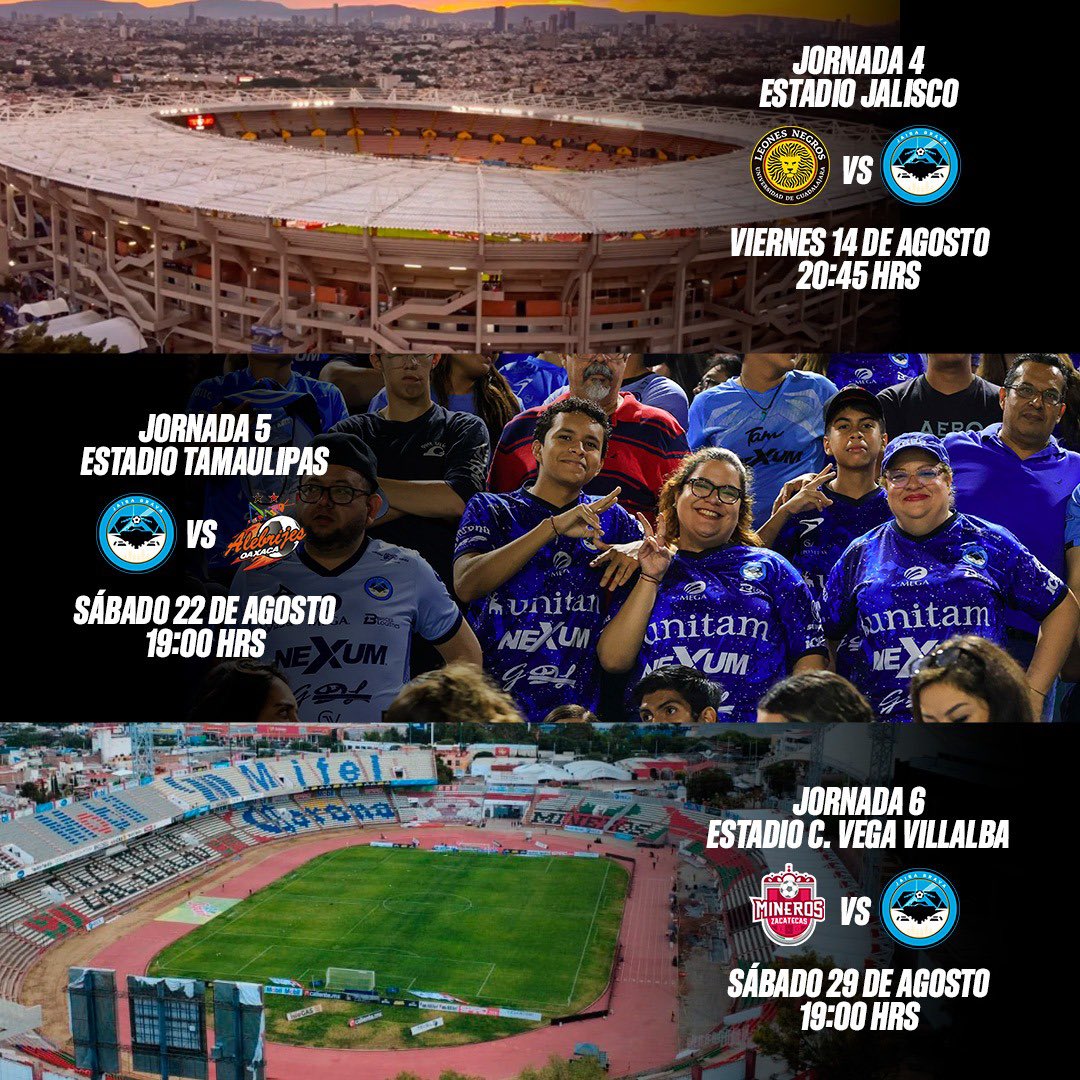 JaibaBrava_TM's tweet photo. 😎 ¡LOS SÁBADOS SERÁN DE ASISTIR AL ESTADIO TAMAULIPAS! 

🗓️ Agenden el 25 de Julio en sus calendarios que recibimos al equipo de Piratas F.C. en el arranque del #Apertura2026 ⚽

💻 Revisa las fechas completas: https://t.co/NnxxUOeWri

#YoSoyCeleste 🦀💙 https://t.co/Hu2HdV5taw