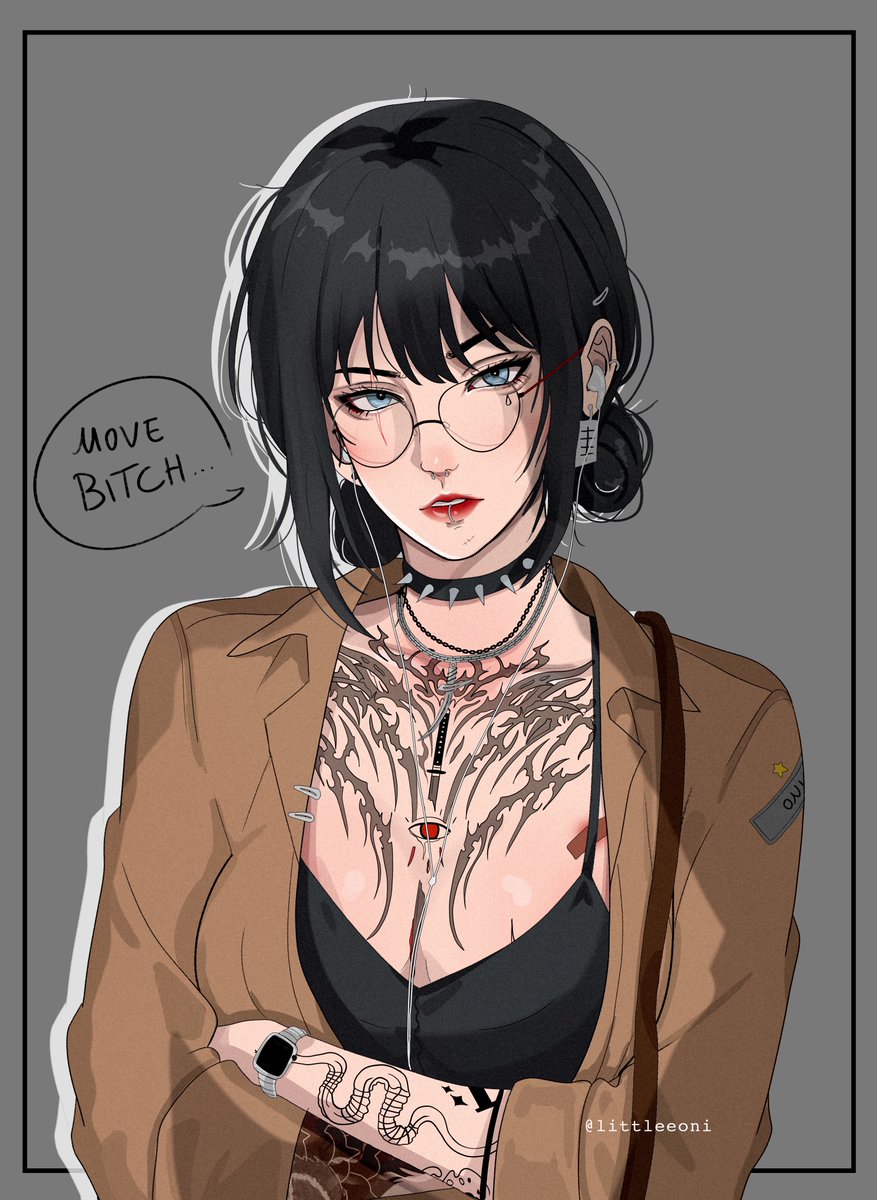 LittleeOni's tweet photo. Move bitch im not in my mood!
•
#littleeoni #OC #art https://t.co/0p5mWTr0Ew