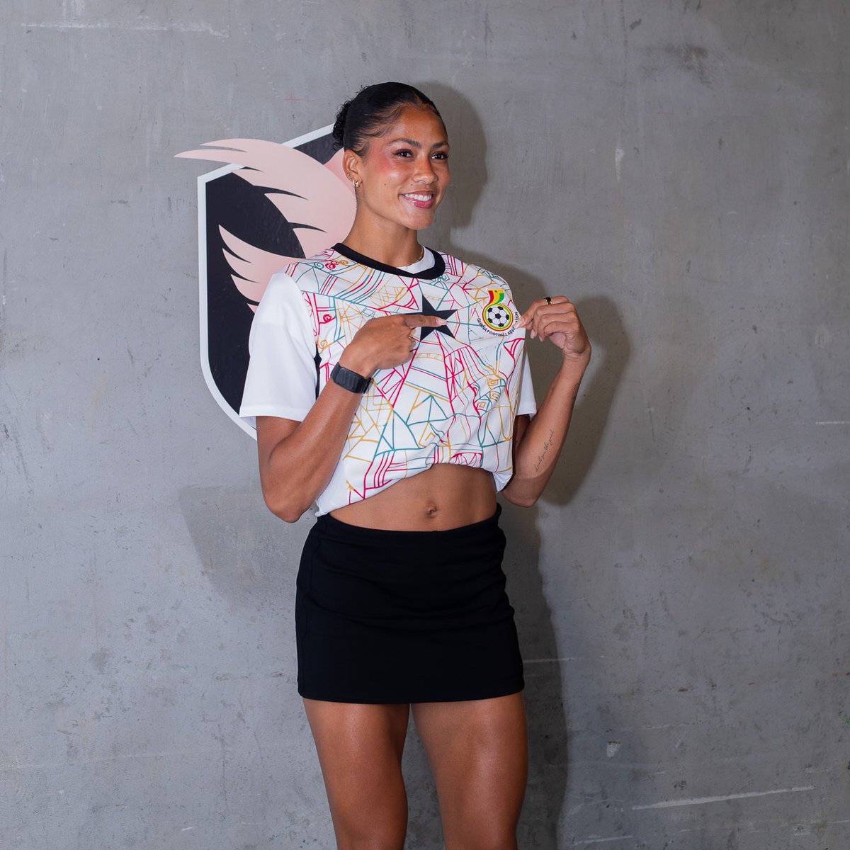 NWSL's tweet photo. Sveindís Jónsdóttir honoring her roots on matchday 🇬🇭 https://t.co/7cVleRMoBV