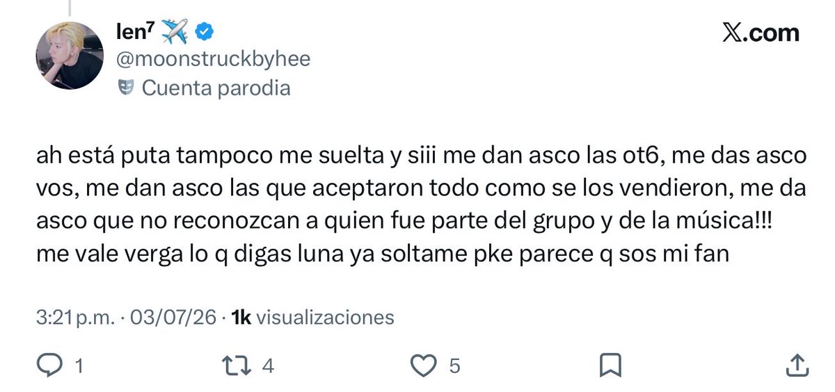 kittndaesu's tweet photo. Imagínate ser xenofobo y misogino over kpop, y todo porq no son capaces de aceptar que un idol se fue de un kpop group

No son superhéroes, no son defensoras de nada ni nadie, son personas de mierda, egoístas que solo piensan en ustedes y unas pesadas de mierda, háganse ver https://t.co/G1Xjhr7f60