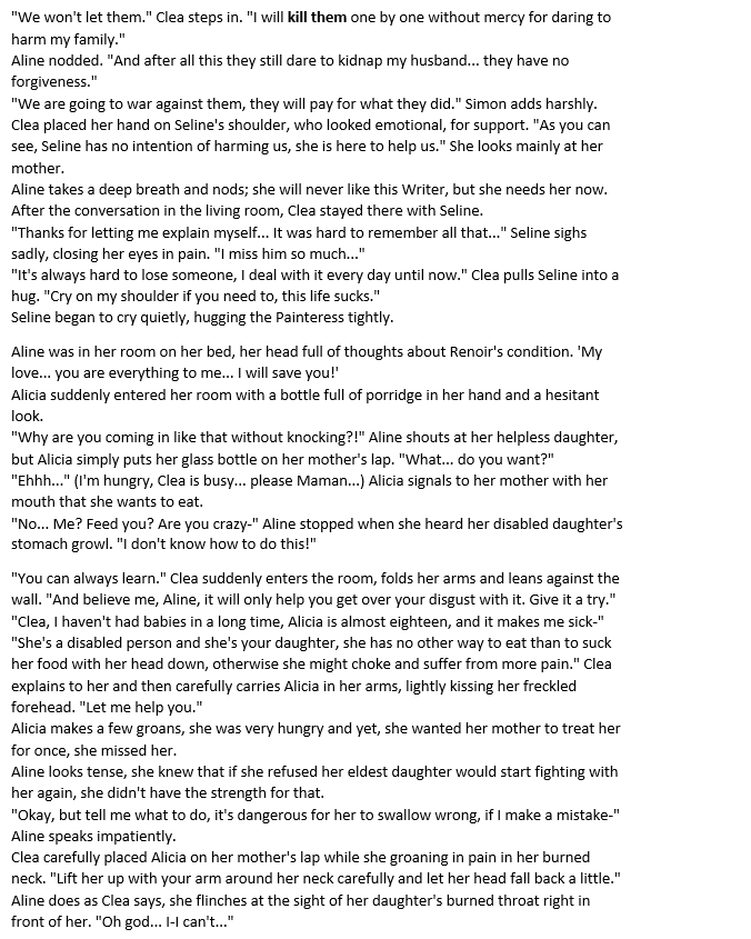 JasinyTops's tweet photo. 🖌️[Painted Story: Two Worlds Meet / Clea and Alicia Fanfic] 🖌️

Chapter 23: The Light in the Darkness

Seline tells her story to others, Clea let's Aline experiences something emotional with Alicia that she has never experienced before, 
Will Alicia meet Renoir?

ENJOY! https://t.co/XkRfEB32CC