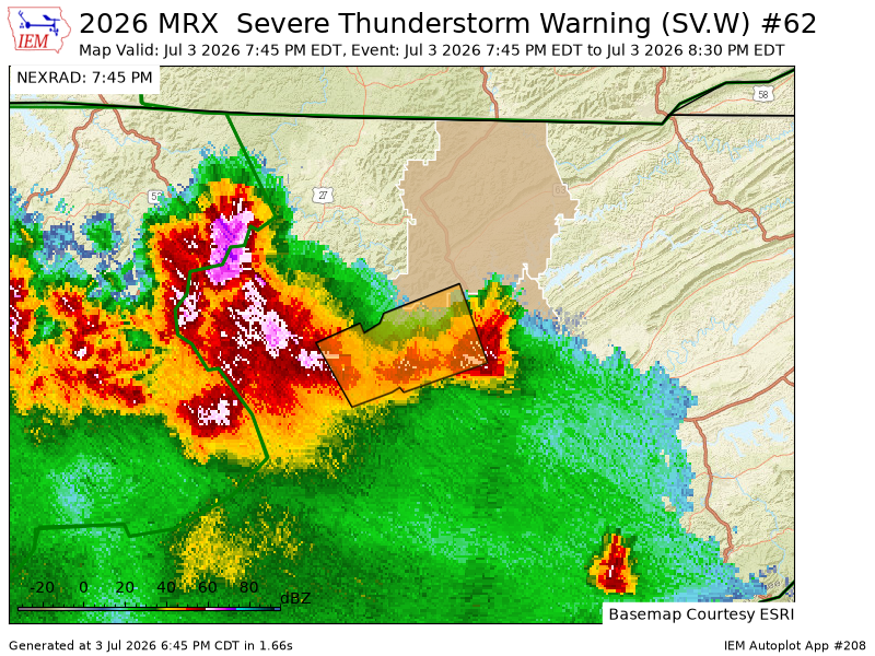 ETSKYWARN's tweet photo. MRX issues Severe Thunderstorm Warning [wind: 60 MPH (RADAR INDICATED), hail: <.75 IN (RADAR INDICATED)] for Anderson, Campbell, Morgan [TN] till 8:30 PM EDT https://t.co/X2gm3TmMCS https://t.co/qsqJi2WVsP