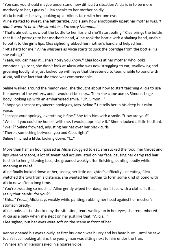 JasinyTops's tweet photo. 🖌️[Painted Story: Two Worlds Meet / Clea and Alicia Fanfic] 🖌️

Chapter 23: The Light in the Darkness

Seline tells her story to others, Clea let's Aline experiences something emotional with Alicia that she has never experienced before, 
Will Alicia meet Renoir?

ENJOY! https://t.co/XkRfEB32CC