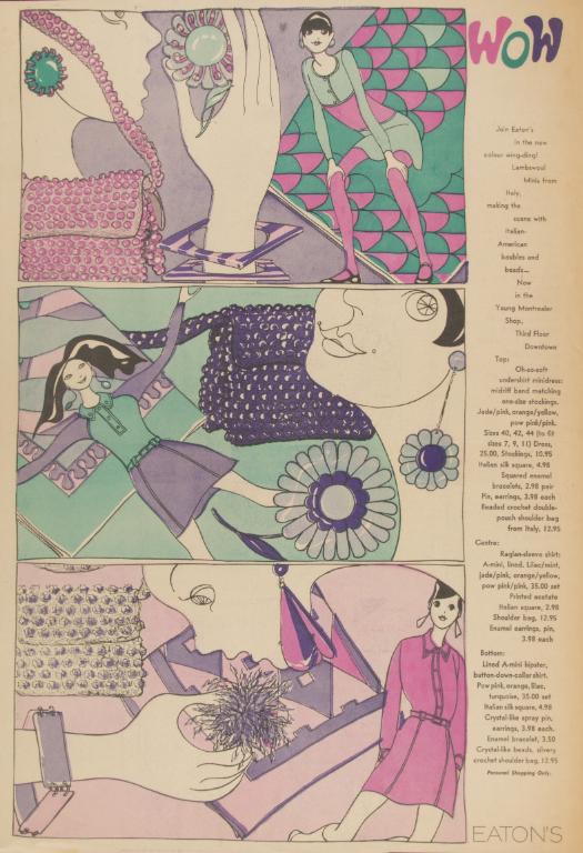 Ioglady's tweet photo. eaton's ads illustrated by eugenie groh https://t.co/ff7gynu6m6
