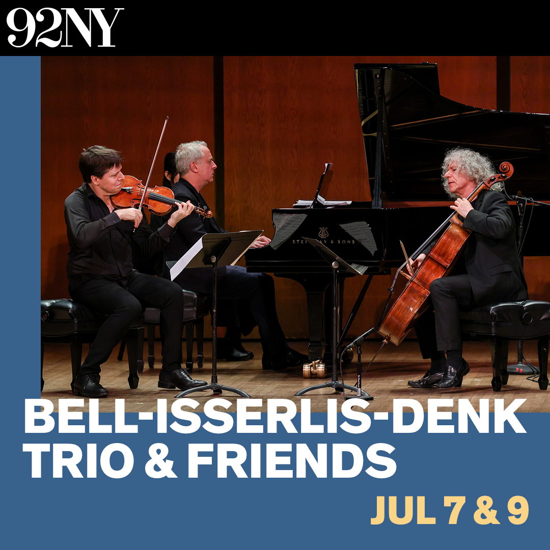 Looking forward to returning to 92nd Street Y next week for two