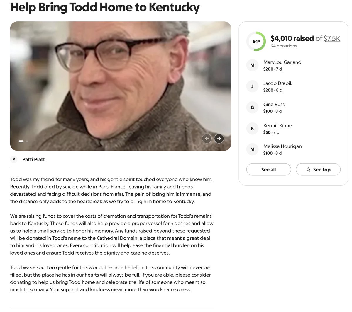 MrAndyNgo's tweet photo. A man who worked at Roebling Books & Coffee, a far-left bookstore chain in northern Kentucky, went missing last month, prompting messages from the store and community asking for help. Some people suggested Todd Garland was killed for being "LGBTQ."

It turns out that Garland fled the country after the Covington Police Department raided his home regarding a child s—x crime investigation. He was found dead in Paris, France.

Roebling Books & Coffee hosts drag queen story hour events, promotes the DSA and held training to help illegal migrants evade law enforcement.

A GoFundMe campaign to cremate Garland and bring his remains back to the U.S. says the proceeds would benefit a children's camp he liked. https://t.co/8VF5jRaL1z