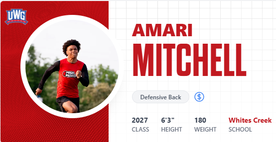 CSmithScout's tweet photo. New #WestGeorgia Commitment: @amarimitchell27 #UAC
- Tall & long w/ a wide radius; Excellent physical traits
- Has shown improved foot speed/quickness (Solid upside)
- Versatile; Could develop into a ball hawk safety
#Cobras #MidTN27
#CSS #PRZTN
https://t.co/4lGQgAnzTL https://t.co/OHAgd4Vkdj