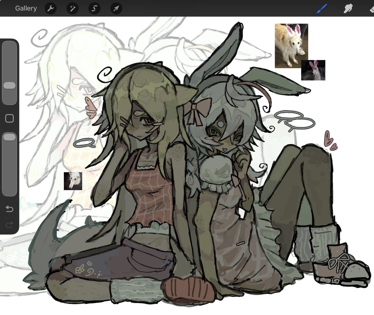 borzoin's tweet photo. second artfight attack,, ocs by mffin ^_^ https://t.co/mYILIAp1NS