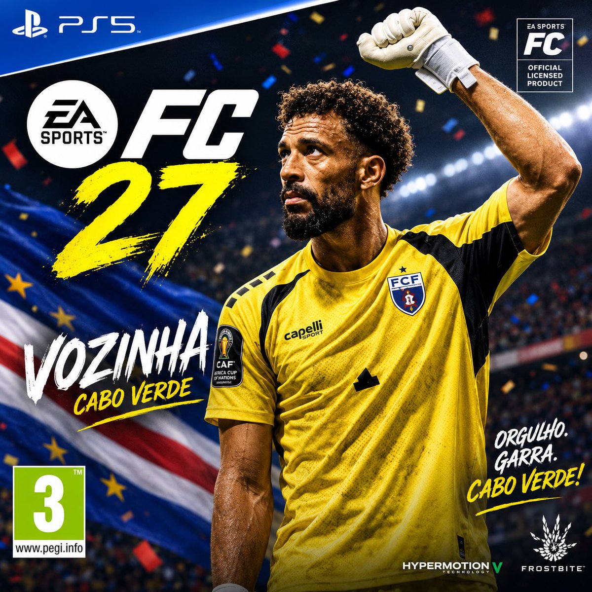 Soiedu23's tweet photo. Ya tengo la portada del nuevo FC27 #fc27 #fifa27 #vozinha #caboverde #mundial #portadafifa #ea #ps5 https://t.co/vqRcuMuCWx