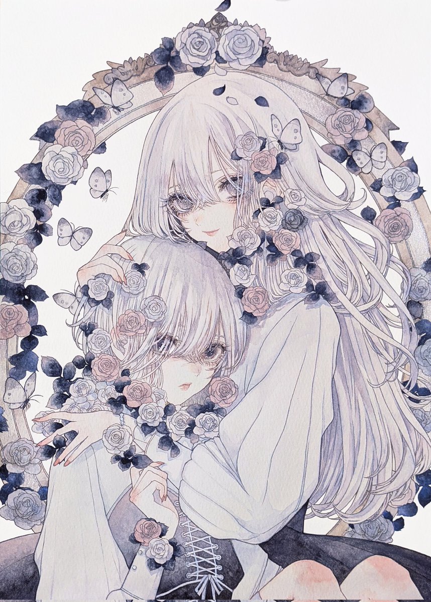 asami_lof's tweet photo. #初夏の創作クラスタフォロー祭り 
#夏の創作クラスタフォロー祭り
花言葉を題材に、透明水彩で少年少女を描いています💐
今はメインビジュアルを努める9月の公募展、10月の初個展に向け制作頑張ってます
よければ見てってください〜 https://t.co/LxDXy5F56B