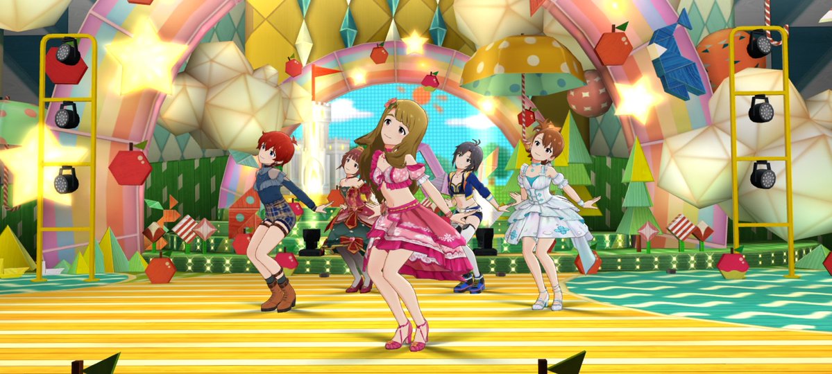 kuni_MLive's tweet photo. おはようございます！
デイリー楽曲は「りんごのマーチ」でした(*^^*)
#ミリシタスクショ朝の1枚 https://t.co/W1AcpcdCI5