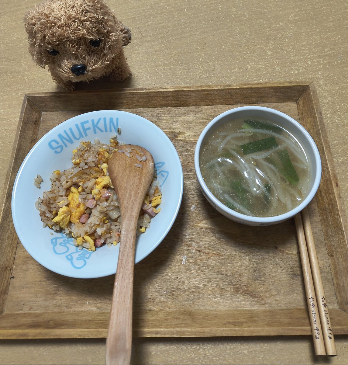 thealfee691's tweet photo. 今朝はチャーハン＆野菜スープ〜

おいし〜✨ https://t.co/32jLBBhfx8