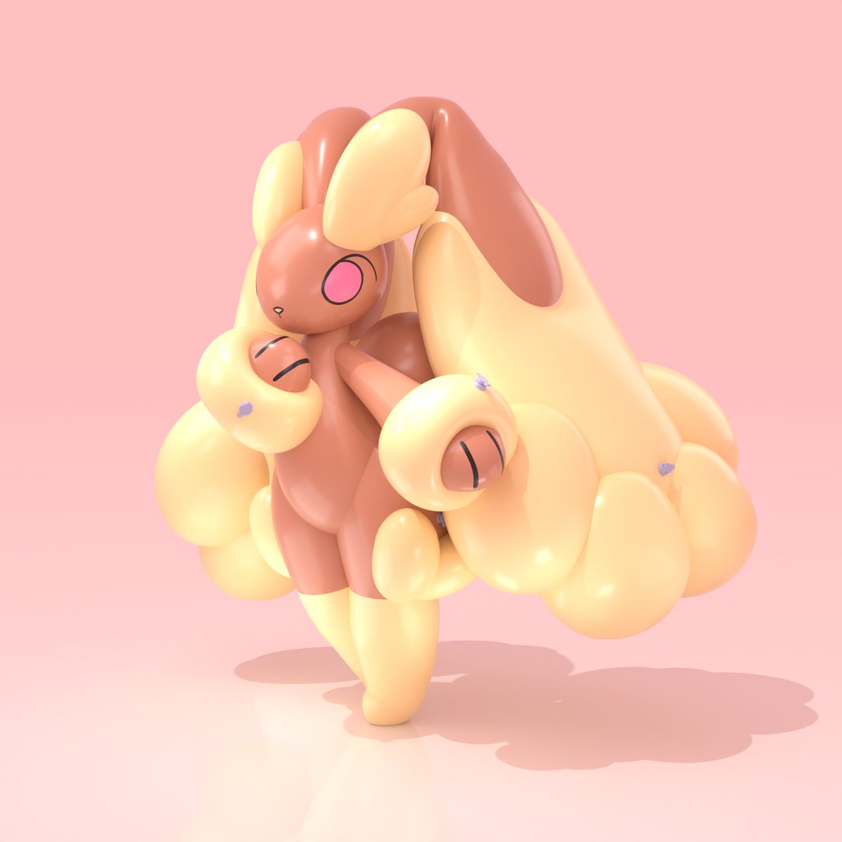 kattoredato's tweet photo. Pool toy lopunny…. Her name is Claire :3

This squeaker is kinda an old model from before I figured out seams, BUT, I’ll update her when I can!! https://t.co/I4u8PzMMCt