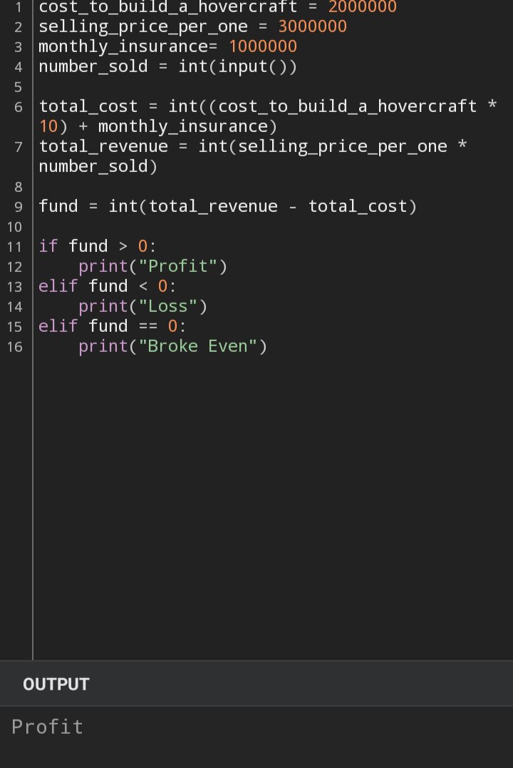 Maxwell_Dev1's tweet photo. Day 3 — Built a profit/loss calculator 
in Python from scratch 🐍

Pure logic.
Input sales → Output: Profit, Loss or 
Broke Even. ✅

Python → JavaScript → Rust → Blockchain.
The journey is daily. 🔥

GitHub: https://t.co/RNPnjnozhN

#100DaysOfCode #BuildingInPublic #Python https://t.co/j9lbSUVn7w