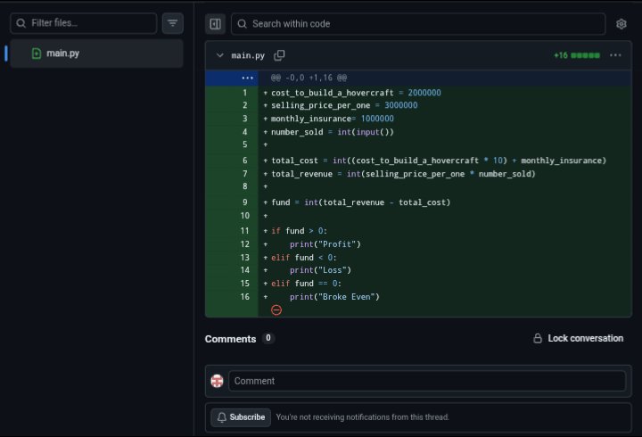 Maxwell_Dev1's tweet photo. Day 3 — Built a profit/loss calculator 
in Python from scratch 🐍

Pure logic.
Input sales → Output: Profit, Loss or 
Broke Even. ✅

Python → JavaScript → Rust → Blockchain.
The journey is daily. 🔥

GitHub: https://t.co/RNPnjnozhN

#100DaysOfCode #BuildingInPublic #Python https://t.co/j9lbSUVn7w