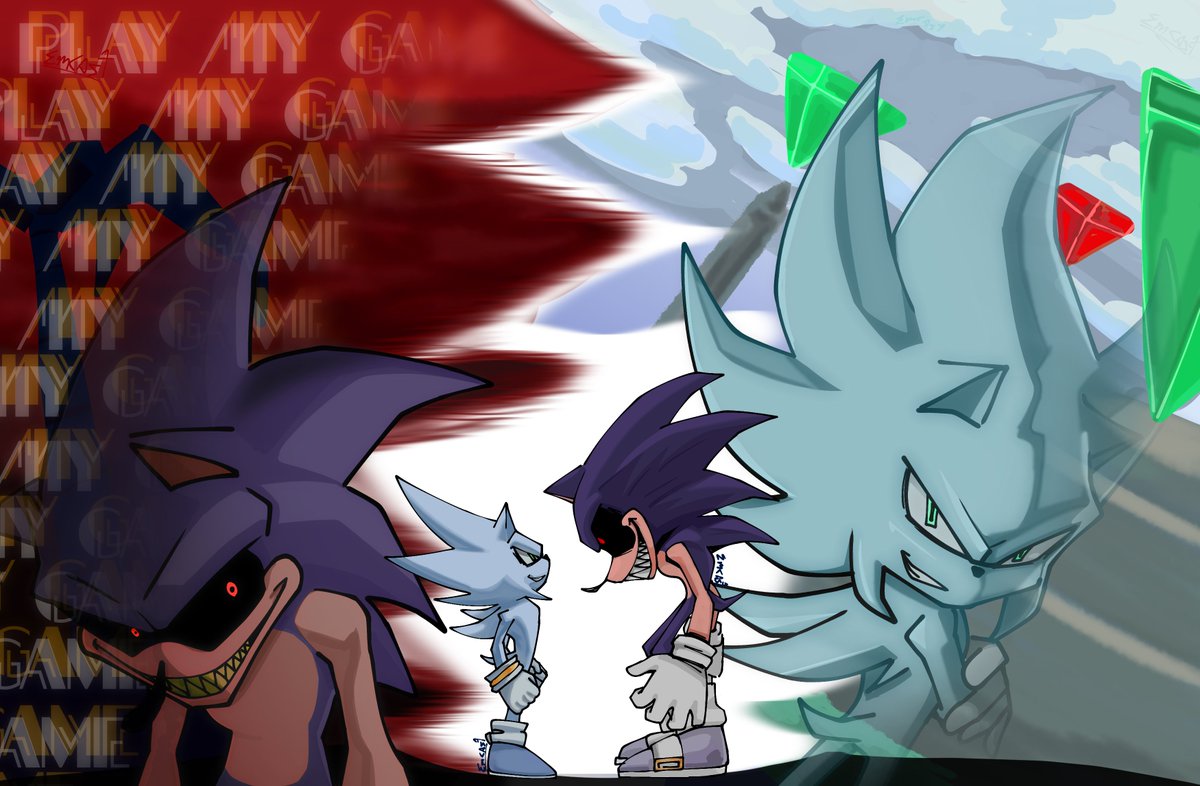EmCast_Enma's tweet photo. #Fanart #2011x #Nazo #Sonicexe https://t.co/Ef16nWsiYs