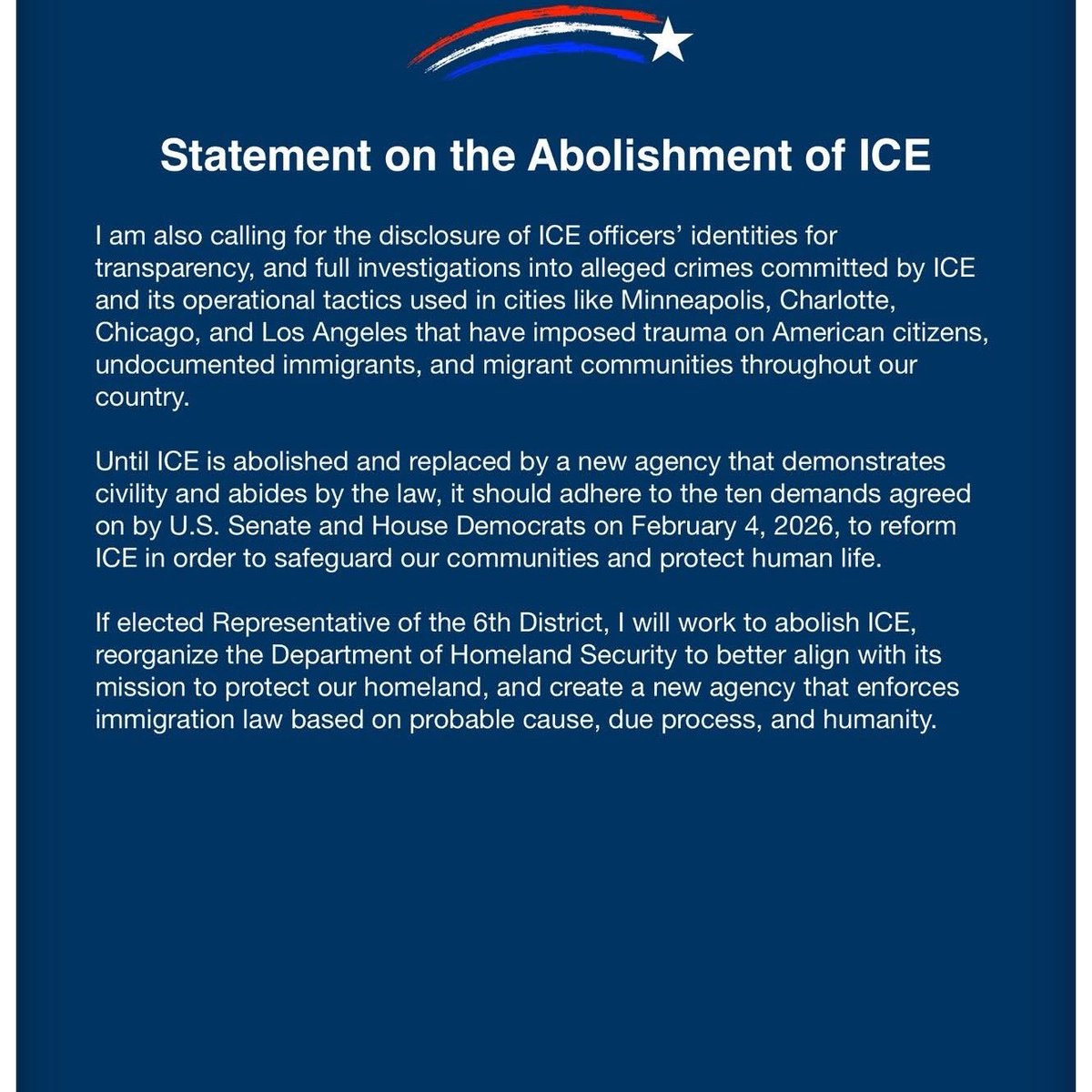 AndrewIrelandIN's tweet photo. 🚨 Democrats just announced a FAR left candidate to run against me in the fall. 

He says he supports:
❌ abolishing ICE
❌ abortion
❌ Medicare for All

Help me keep the Southside red: https://t.co/RIPlN5uQIz https://t.co/FmRyPFDEo4