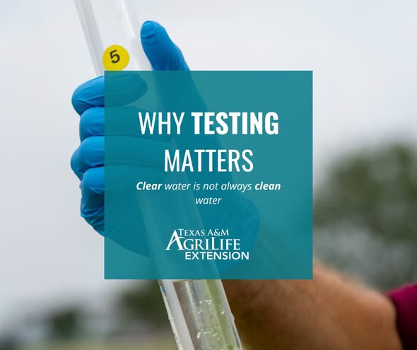 AgEcoEXT's tweet photo. @txextension: 
Rely on a private well for water? There’s no automatic check—keeping it safe is up to you. ✅ Keep well records ✅ Protect from contamination ✅ Test your water yearly Learn more: https://t.co/REwFsCTv4K https://t.co/BnkYnFAebU