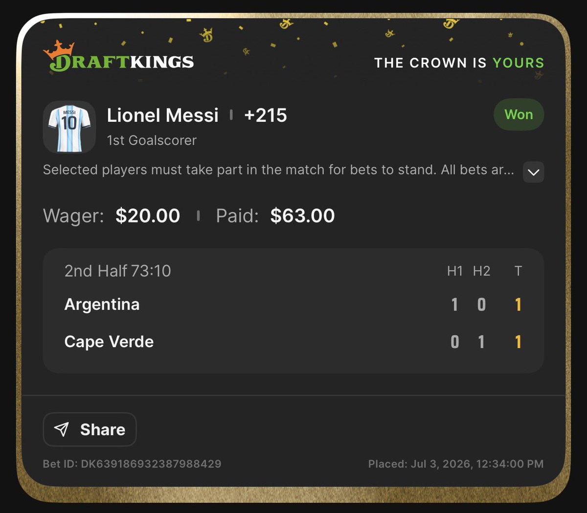 flexfordora's tweet photo. Messi respects coin 🫡🎉 https://t.co/TBW4WsHnnj