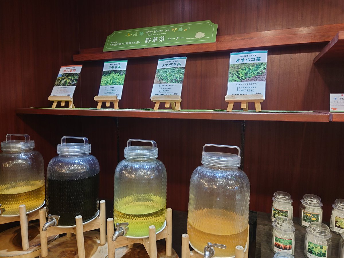 iot1231's tweet photo. 各種野草茶の飲み比べも(≧∇≦)b

クマザサ茶とか人参の葉茶、サツマイモの葉茶なんかも面白かった😸
いくつかは自作できるかな🤔

帰り際にレストランのコース料理にもなってるメンマが出てきたので、何食わぬ顔で席に戻ってパクっと😳

会計が来店時で良かった(｡>﹏<｡) https://t.co/ePUVApgUEf