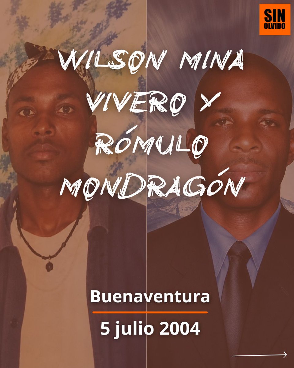 Justiciaypazcol's tweet photo. #SINOLVIDO 🕯️🧡 | Recordar a Wilson Mina Vivero y Rómulo Mondragón es honrar sus vidas y mantener viva la exigencia de verdad, justicia y no repetición.
La memoria permanece. #memoria #JYP #buenaventura https://t.co/ALSmdRNXc4