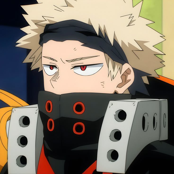 FreakarakiLover's tweet photo. I love it when Bakugo had his mask to his forehead so cute https://t.co/UFIGZmvyAE
