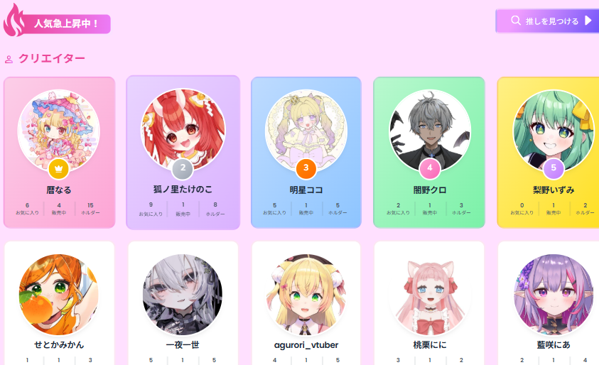 NFT_AIICO's tweet photo. 7/4(土) ECサイトのトレンドが変わりました✨
ぜひチェックしてみてください
👉 https://t.co/r6YyUonH4F

#Vガスト開店 https://t.co/WVAdm61f7L