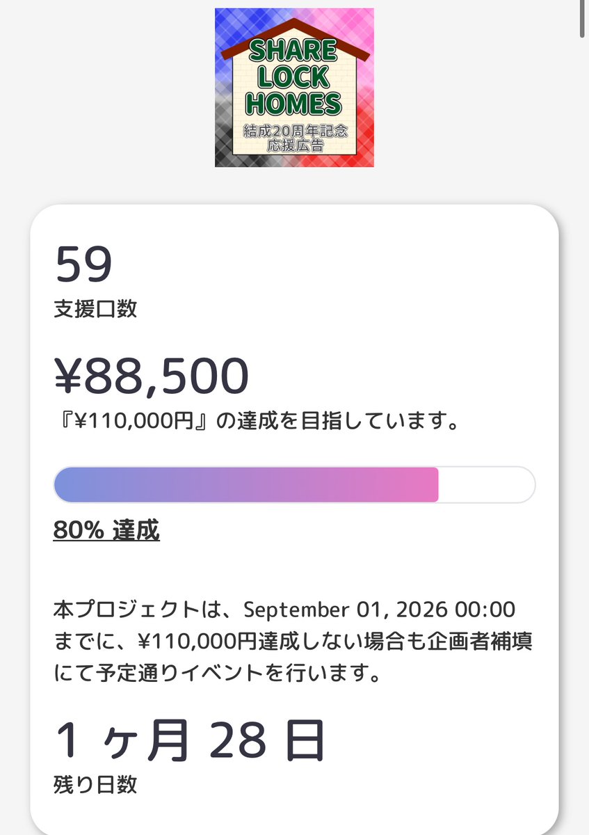 cheershare_69's tweet photo. 7月4日 0時の達成状況です！
みなさんのお陰で、目標達成率80%になりました！
ありがとうございます😊
引き続きみなさんの参加お待ちしてます🙇‍♀️ https://t.co/moy6XFkjJN