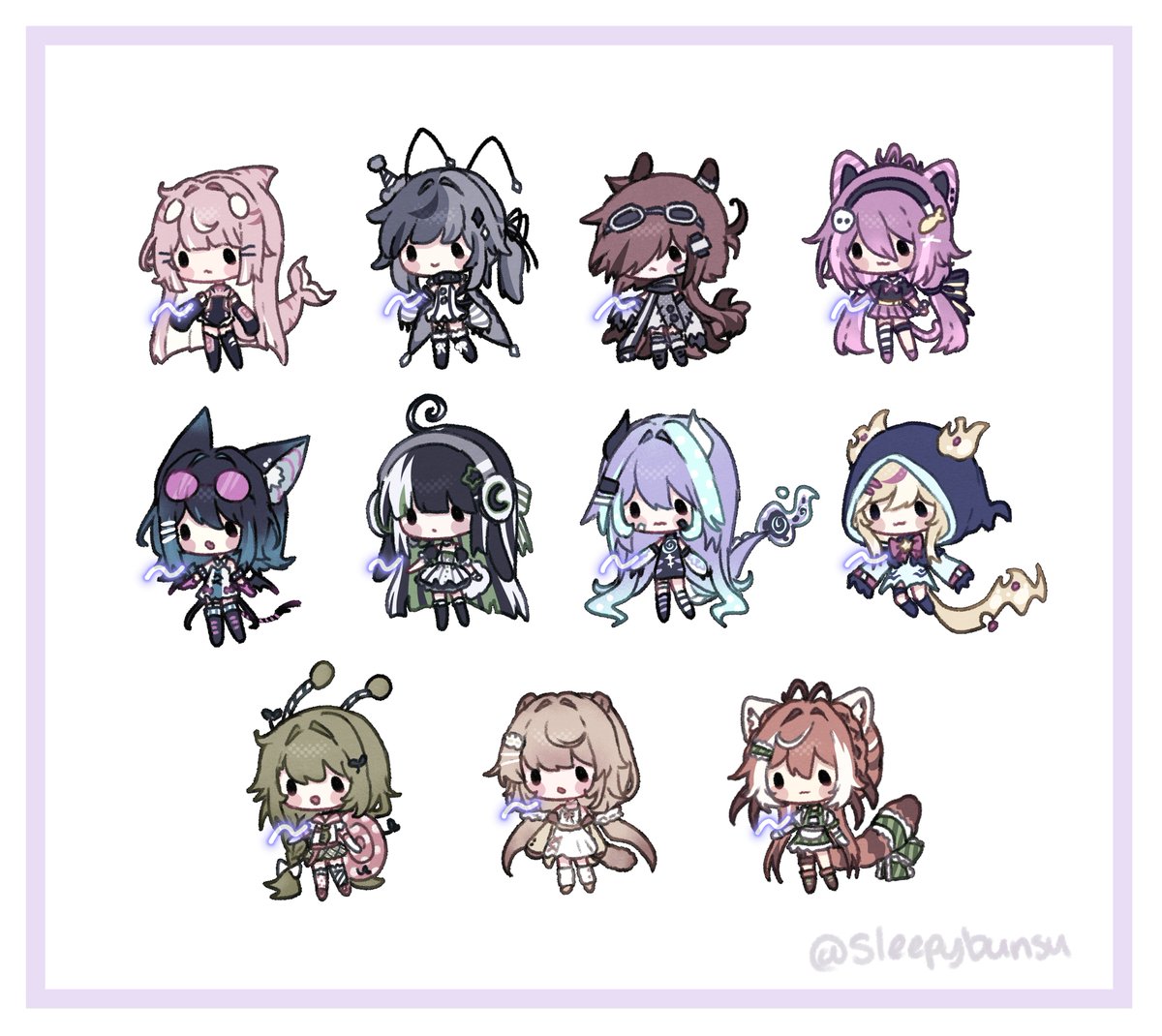 Sleepybunsu's tweet photo. ☁️⭐️ New Chibi Adoptables up ⭐️☁️

🔁 are appreciated! 💜

Adopt them here ⬇️ https://t.co/yGkkwMi8Ie