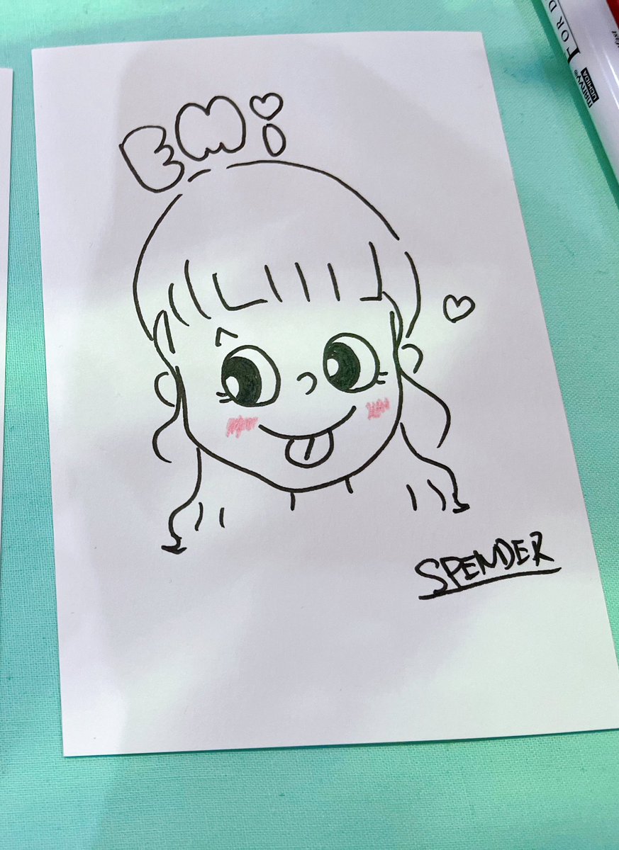 YoshieAtelier's tweet photo. デザフェス63で描いた似顔絵アップしていきます🫶🏻
ぜひ、アイコンとかに使ってくださいね♪
『EMIさん』🙌
スペンダー風似顔絵(デフォルメ)を喜んでいただきありがとうございました!
#似顔絵 #デザフェス #アナログ #デジタル #designfesta https://t.co/GCi3X26Zoa